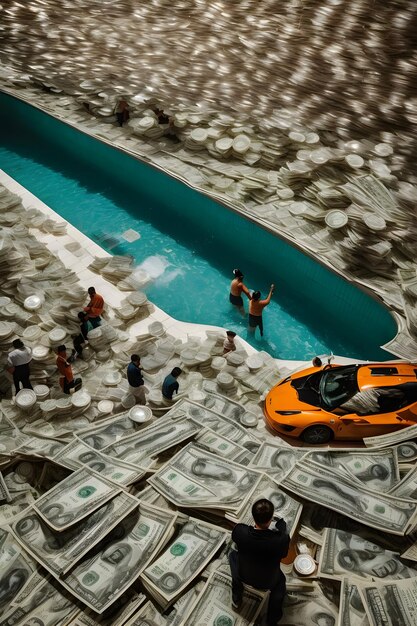 A split image showing a luxury yacht on one side and a crowded public hospital on the other, representing the wealth disparity and potential impact of the wealth tax.