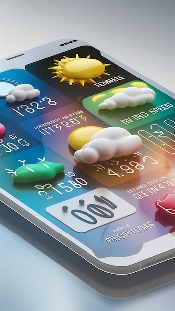 A comparison chart showcasing different weather apps on various devices, contrasting their features such as accuracy, user interface, customization options, and reliability in predicting extreme weather events.