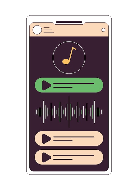 A smartphone screen displaying the interface of a podcast app, highlighting features such as playback speed adjustment, sleep timer, and episode download options.