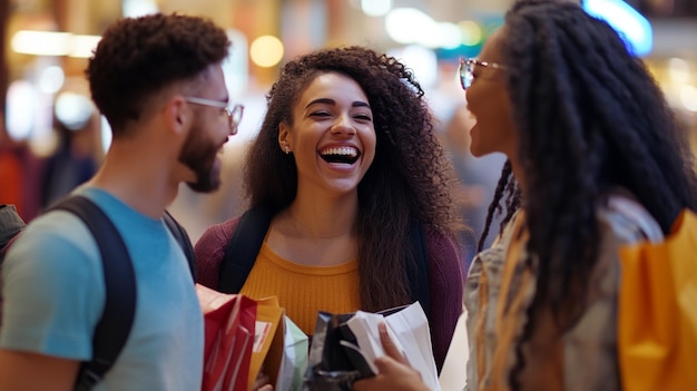 A group of diverse young people showing their ID Jovem cards while entering a concert venue, with blurred lights and excited faces in the background, emphasizing access to cultural events.