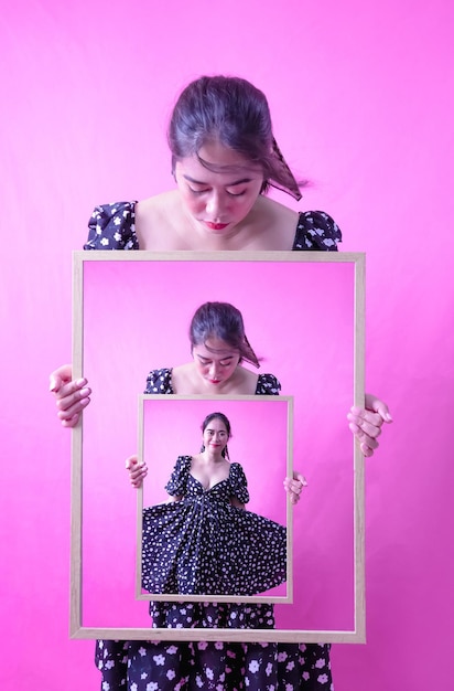 A visually appealing image showcasing a split-screen comparison: on one side, a traditional human influencer is posing, while on the other side, a highly detailed and aesthetically pleasing virtual influencer is displayed. The virtual influencer is holding a product from a well-known cosmetics brand, highlighting the integration of digital characters in advertising.
